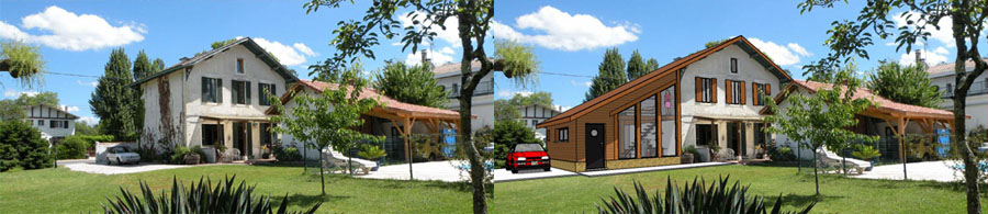 Projet d'extension d'une maison individuelle à Lugos, Gironde (33)