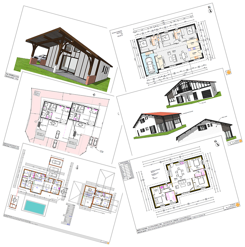 Exemples de plan de maison personnalisé
